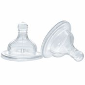 Bico de Mamadeira Fisiológico com 2 Furos e Fluxo Médio 2m+ - 2 unidades - Chicco