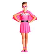 Fantasia Barbie Super Princesa Infantil Pop