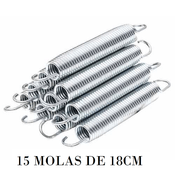 Kit Molas para Cama Elástica Pula Pula - 15 Molas de 18cm