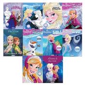 Pack Livros Frozen: A História de duas irmãs / Colorindo com Aventura! / Colorindo com Emoção! / Colorindo com Coragem! / Anna e seus amigos / e Muito