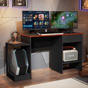 Mesa Gamer Cubatic Preto Vermelho