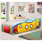 Cama Infantil Premium Kids Submarino no Mar com Colchão