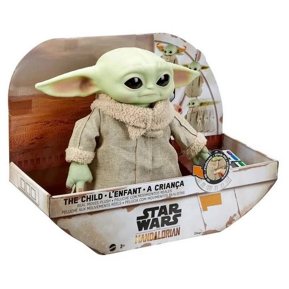 Pelúcia - 28 Cm - Disney - Star Wars - Baby Yoda - Mattel - Ri Happy