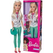 Boneca Barbie Veterinária Gigante - Pupee