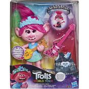Boneca Trolls World Tour Poppy Poprock c/ Som Hasbro E9411