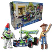 Toy Story Buzz e Woody e Veiculo Rc Moving Day Rescue Mattel