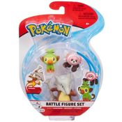 Pack 3 Figuras Pokémon Grookey Marowak e Stufful Sunny