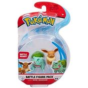 Figura Pokémon Bulbasaur e Eevee 10cm Sunny 2601