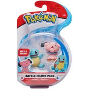 Figura Pokémon Squirtle e Snubbull 10cm Sunny 2601