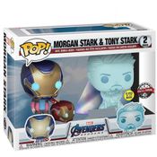 Funko Pop Marvel Avengers Morgan e Tony Stark 2-Pack Glows