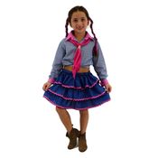 Roupa de Festa Junina Infantil Saia Com Babados