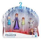 Kit de Familia Frozen 2 Anna Elsa Olaf e Rainha Iduna Hasbro