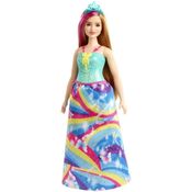 Barbie Dreamtopia Fantasia Princesa Vestido Arco Iris Mattel