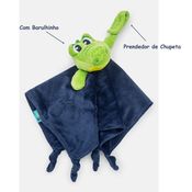 Naninha Jacaré Verde e Azul Marinho em Plush Puket c/Prendedor Chupeta