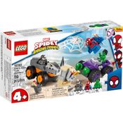 Lego Marvel Homem Aranha e Hulk Vs Rhino 110 Peças - 10782