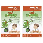 2 SAI MOSQUITO - REPELENTE NATURAL EM ADESIVO 0m+ BABYDEAS