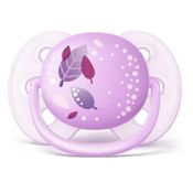 CHUPETA ULTRA SOFT UNITARIA FOLHAS 0-6M MENINA PHILIPS AVENT