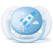 CHUPETA ULTRA SOFT UNIT. FOGUETE 0-6M MENINO PHILIPS AVENT