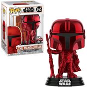 Funko Pop Star Wars The Mandalorian Chrome Red Special #345