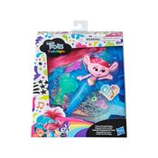 Figura Trolls Trollstopia Poppy Techno Sereia Hasbro F0307