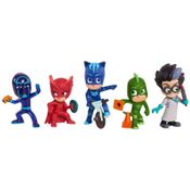 Bonecos Colecionaveis PJ Masks Pack c/ 5 Multilaser