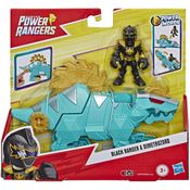 Boneco Playskool Power Rangers Preto e Dimetrozord Hasbro