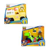 Imaginext Toy Story Woody E Buzz Veiculo Rc E Pizza Planet