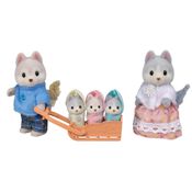 Conjunto de Figuras - Sylvanian Families - Família dos Huskys - Epoch