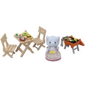 Conjunto Piquenique Churrasco - Sylvanian Families - Elefante Miriam - Epoch