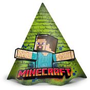 Chapéu De Festa Minecraft Festa Aniversário 12 Unidades