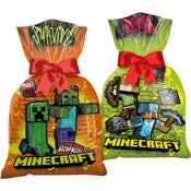 Sacola Plástica Surpresa Minecraft De Festa 12 Unidades