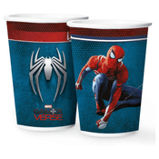 Copo Homem Aranha Gamer Papel 180 ML 12 Unidades Para Festa