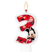 Vela Mickey Mouse Festa De Aniversário De 1 Á 4 Anos