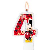 Vela Mickey Mouse Festa De Aniversário De 1 Á 4 Anos