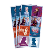 Adesivo Frozen 2 Quadrado Decoração Festa de Aniversário 3 Cartelas