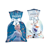 Sacola Plástica Surpresa Frozen 2 Festa De Aniversário 12 Unidades