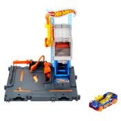 Playset e Mini Veículo - Hot Wheels - City Nemesis - Oficina de Reparos - Mattel