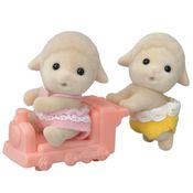 Figura de Ação - Sylvanian Families - Sean e Shona - Gêmeos Ovelhas - Epoch