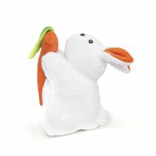 Pelúcia Infantil - 24 cm - Coelho Cenourinha Fofo - W.U. Bichos de Pelúcia