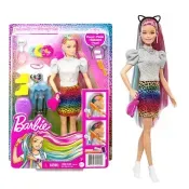 BARBIE CABELO COLORIDO E RASPADO MUDA DE COR  MATTEL