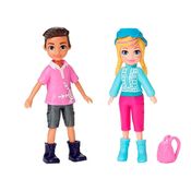 Boneca Polly Pocket Moda Inverno  - Polly e Nicolas