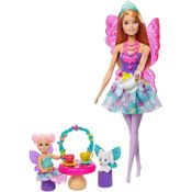 Boneca Barbie Fada Hora Do Chá Com Coelhinho - Mattel GJK49
