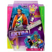 Barbie - Fashionista Extra Cabelo Azul Com Pets GRN30 - Mattel