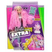 Barbie - Fashionista Extra Jaqueta Felpuda Rosa Com Pets  MATGRN28 - Mattel