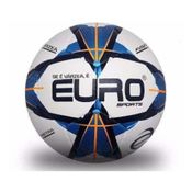 Bola  Euro Pro Sports Futsal Branco/Azul N°5