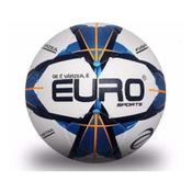 Bola Fut Campo Oficial Euro Branca/Azul