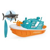 Barco Wave Shark com Tubarão para Brincar na Água 30cm