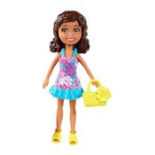 Polly Pocket - Shani com Vestido Floral Azul - Mattel