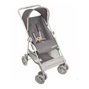 Carrinho de Bebê Riviera Grafite Rosa - Galzerano