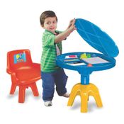 Mesa com Cadeira - Galinha Pintadinha - Vermelha - Lider Brinquedos
